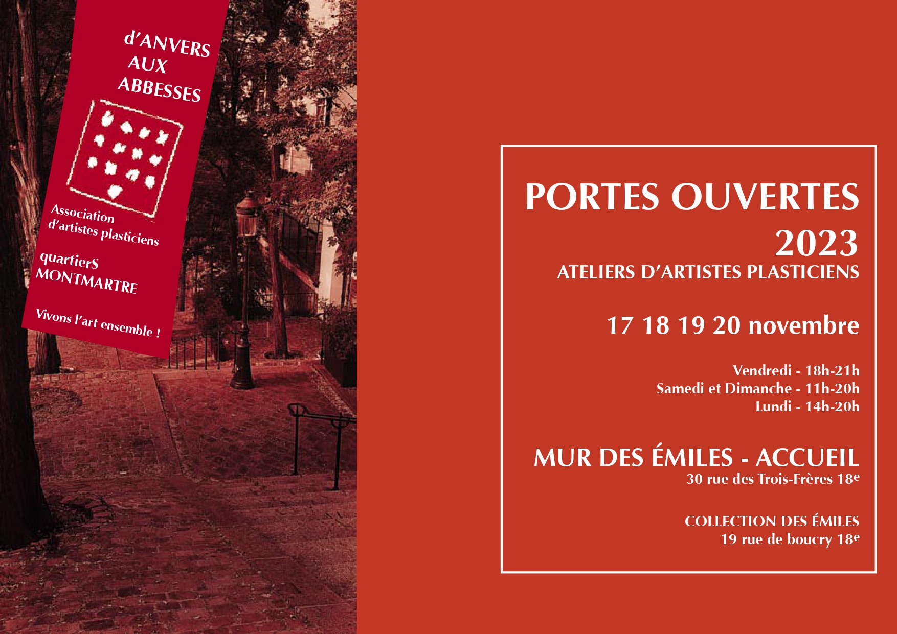 Portes ouvertes des Ateliers des Artistes d’Anvers aux Abbesses