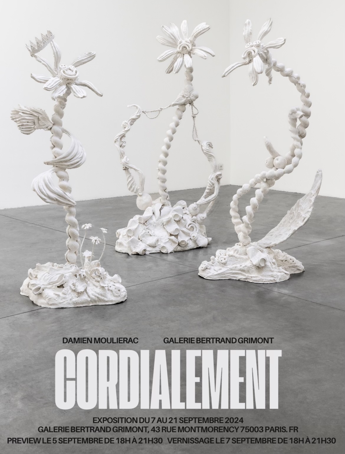 Exposition :  Cordialement, DAMIEN MOULIERAC –  Galerie Bertrand Grimont