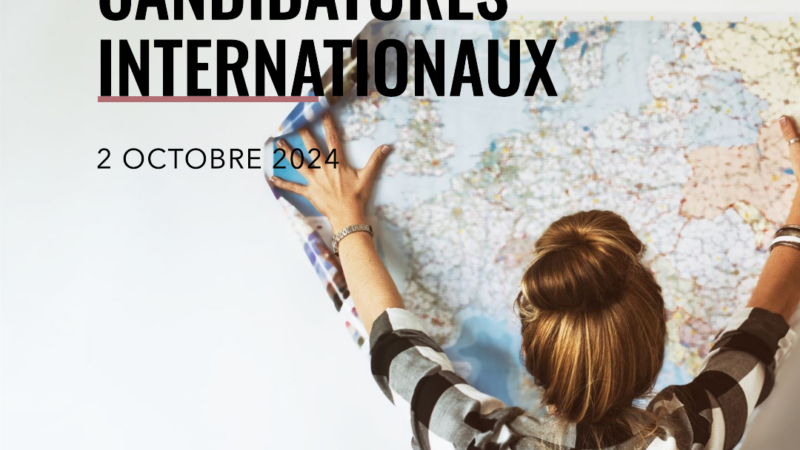 Appels à candidatures internationaux du 2 octobre 2024