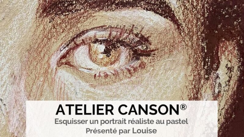 Découvrez un atelier gratuit pour apprendre à esquisser un portrait au pastel 🎨