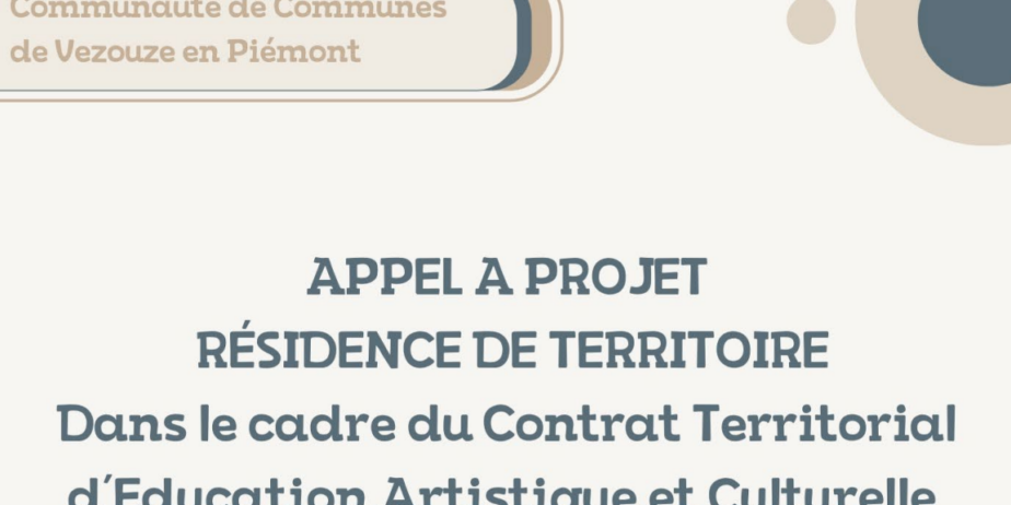 Appel à candidatures : résidence artistique de territoire, Vezouze en Piémont