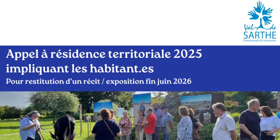 Appel à candidatures : Résidence territoriale, Communauté de communes du Val de Sarthe